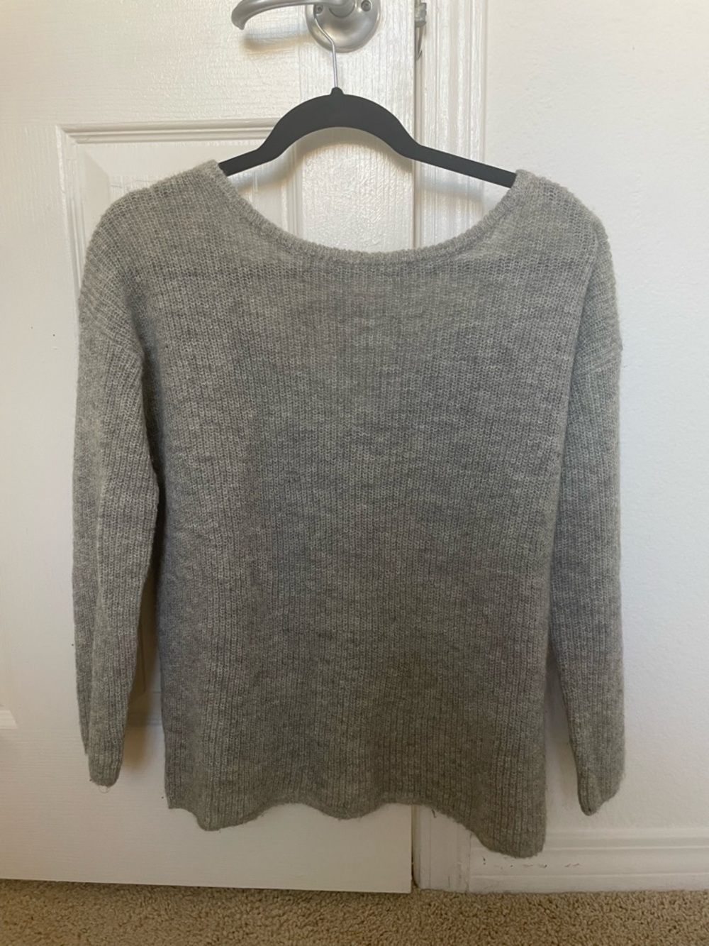 Sezane Gaspard Mohair Alpaca Cardigan | Grey | Size S